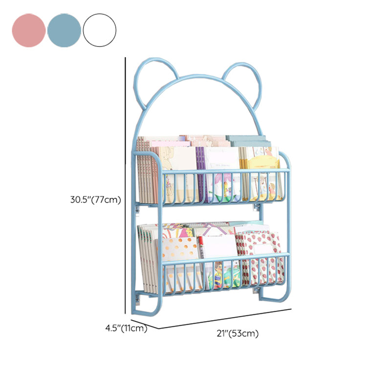 Metal eigentijdse boekenplank zwevend gesloten achterste boekenkast met planken