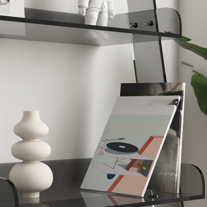 Hedendaagse acrylboekenkast Standaard Open Back -boekenplank met planken