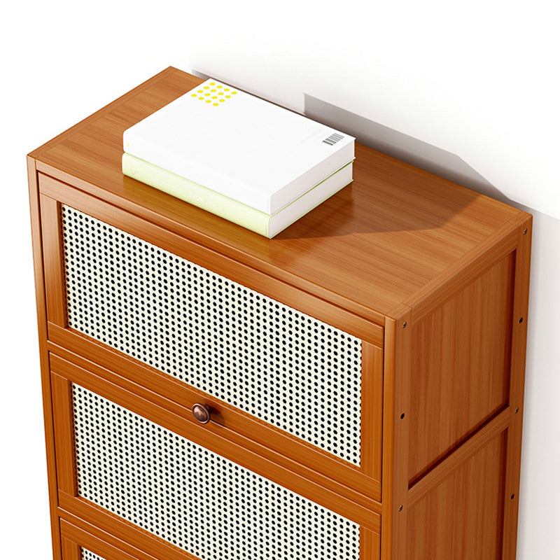 Estantería contemporánea de bambú estantería con gabinetes