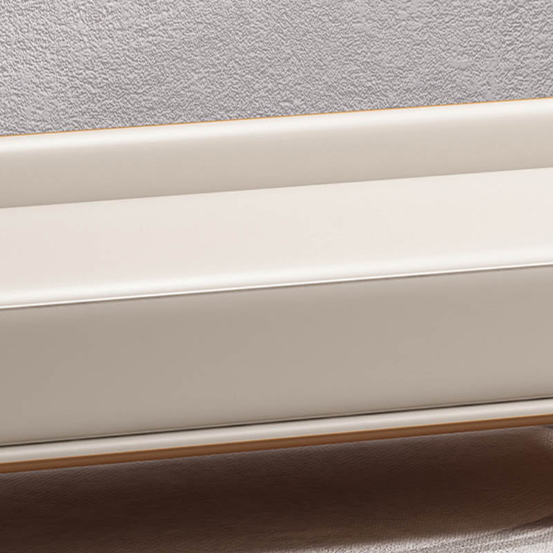 Banco moderno de dormitorio Banco de asiento de color sólido con tapizado