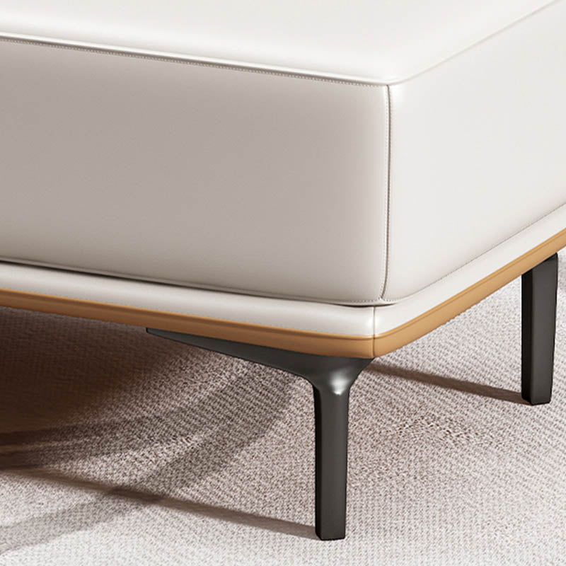 Banco moderno de dormitorio Banco de asiento de color sólido con tapizado