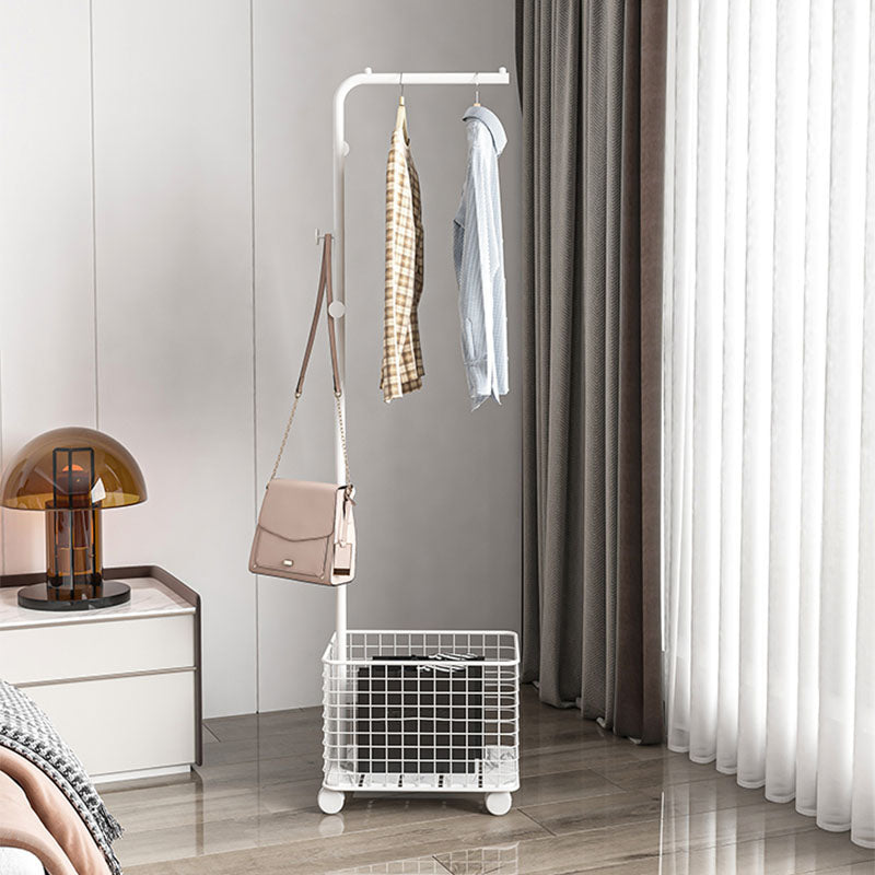 Rastrello per mantello contemporaneo a 3 ganci metallici per soggiorno per soggiorno