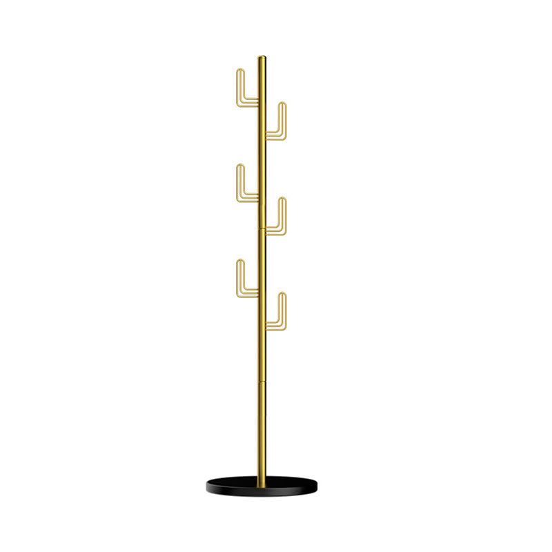 Luxurious Free Standing Coat Rack Metal Coat Hanger for Living Room Clearhalo 'Entry & Mudroom Furniture' 'furn' 'furn_hall_tree_coat_racks' 'Furniture' 'Hall Trees & Coat Racks' 'hall_tree_coat_racks' 6895292