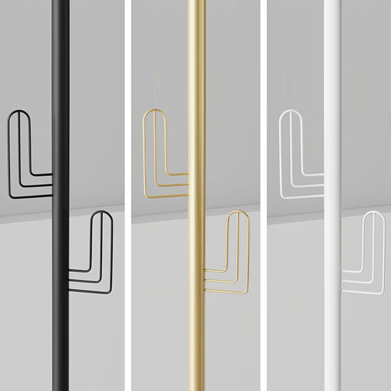Luxurious Free Standing Coat Rack Metal Coat Hanger for Living Room Clearhalo 'Entry & Mudroom Furniture' 'furn' 'furn_hall_tree_coat_racks' 'Furniture' 'Hall Trees & Coat Racks' 'hall_tree_coat_racks' 6895296