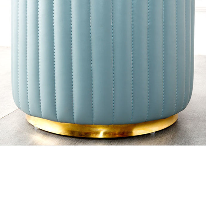 Modern Round Pouf Stain Resistant Velvet Pouf for Living Room Clearhalo 'furn' 'furn_ottomans_poufs' 'Furniture' 'Living Room Furniture' 'Ottomans & Poufs' 'ottomans_poufs' 6895344