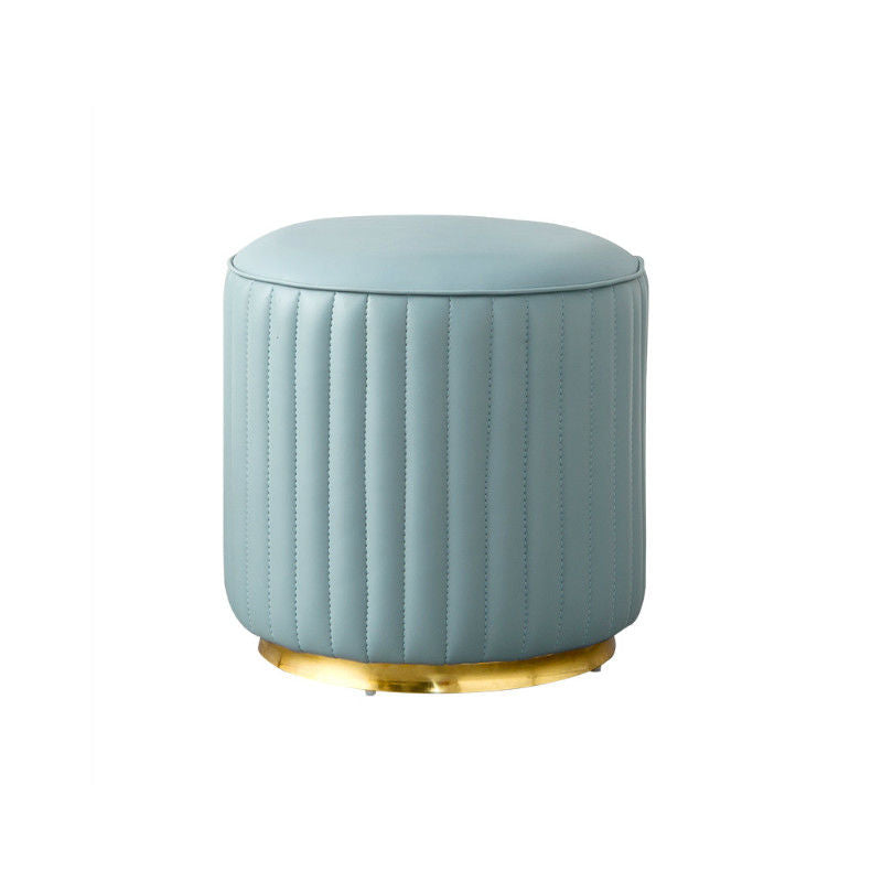 Modern Round Pouf Stain Resistant Velvet Pouf for Living Room Clearhalo 'furn' 'furn_ottomans_poufs' 'Furniture' 'Living Room Furniture' 'Ottomans & Poufs' 'ottomans_poufs' 6895347