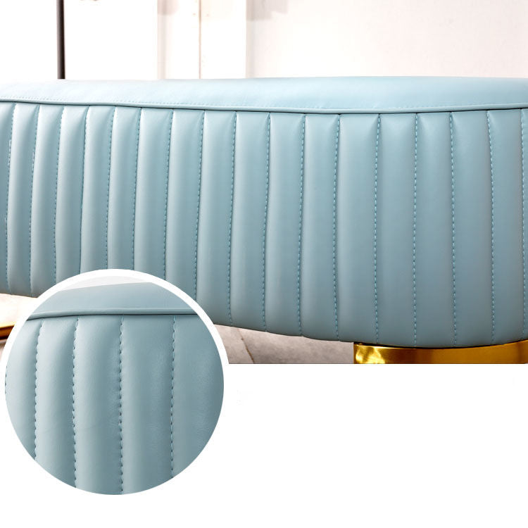 Modern Round Pouf Stain Resistant Velvet Pouf for Living Room Clearhalo 'furn' 'furn_ottomans_poufs' 'Furniture' 'Living Room Furniture' 'Ottomans & Poufs' 'ottomans_poufs' 6895348