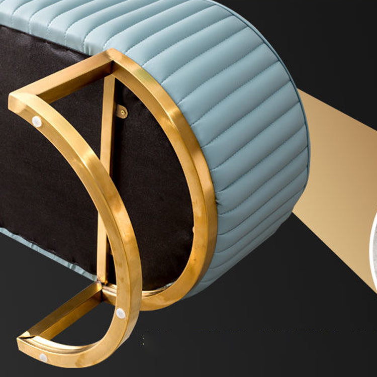 Modern Round Pouf Stain Resistant Velvet Pouf for Living Room Clearhalo 'furn' 'furn_ottomans_poufs' 'Furniture' 'Living Room Furniture' 'Ottomans & Poufs' 'ottomans_poufs' 6895350