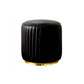 Modern Round Pouf Stain Resistant Velvet Pouf for Living Room Black 1 Piece Clearhalo 'furn' 'furn_ottomans_poufs' 'Furniture' 'Living Room Furniture' 'Ottomans & Poufs' 'ottomans_poufs' 6895354