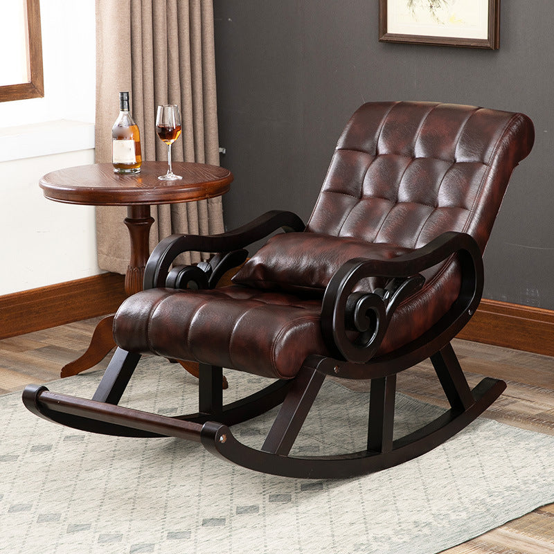 Chaise à bascule de style moderne du milieu du siècle