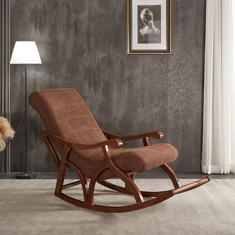 Chaise de canapé paresseuse de base en bois chaise à bascule salon de loi