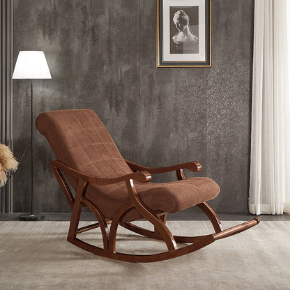 Chaise de canapé paresseuse de base en bois chaise à bascule salon de loi