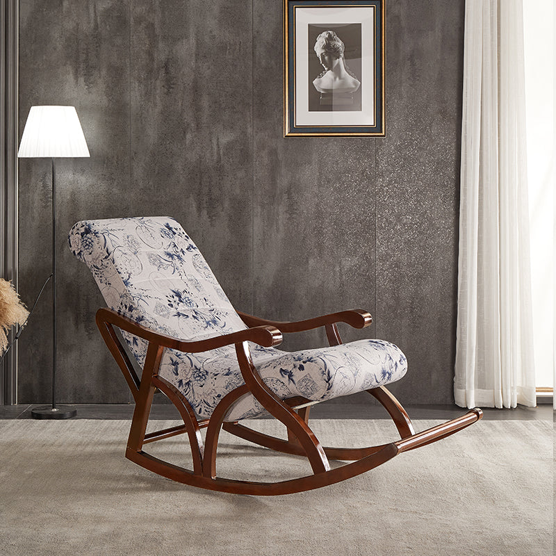 Chaise de canapé paresseuse de base en bois chaise à bascule salon de loi