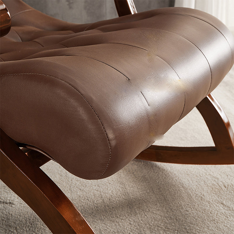 Chaise de canapé paresseuse de base en bois chaise à bascule salon de loi