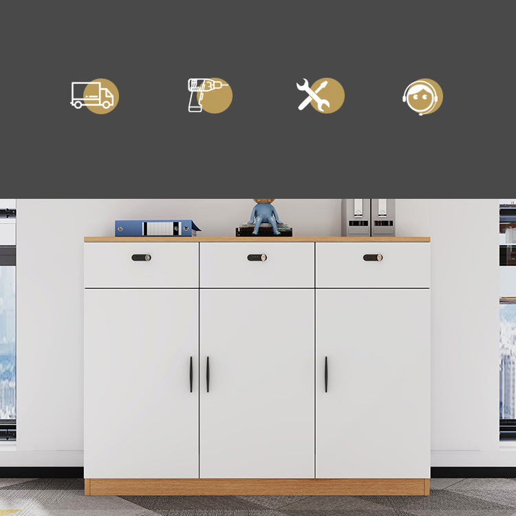 Archivo de archivos de madera Archivo blanco para el hogar y la oficina