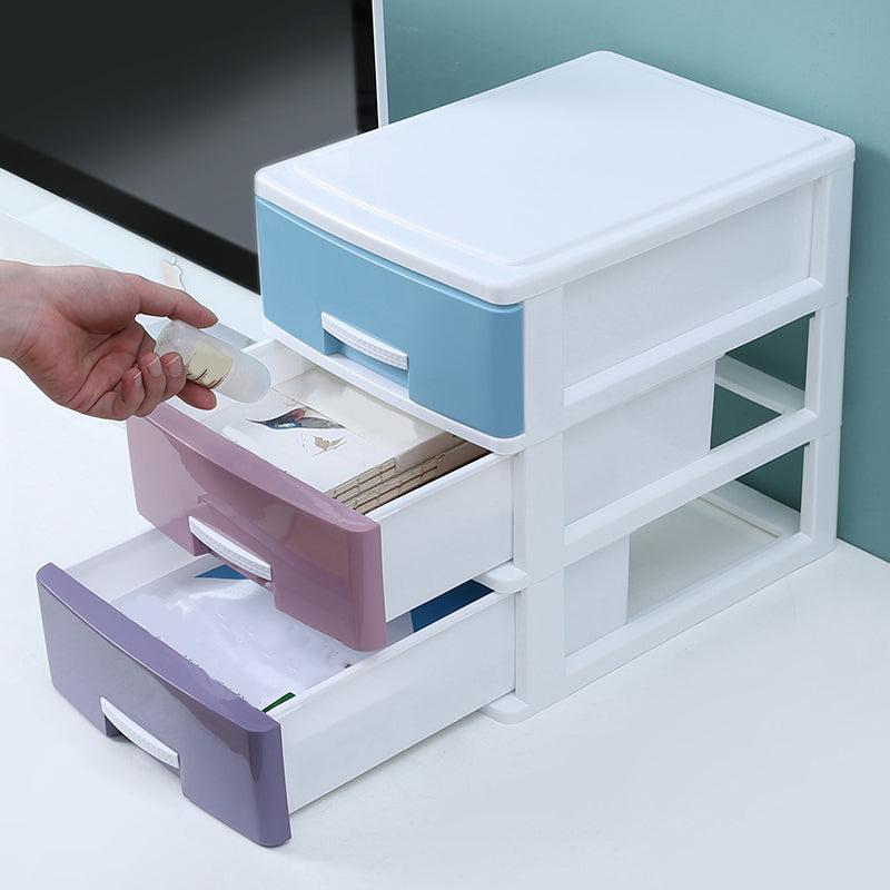 Mobile moderno mobile in plastica verticale mobile in plastica con cassetti per l'ufficio di casa