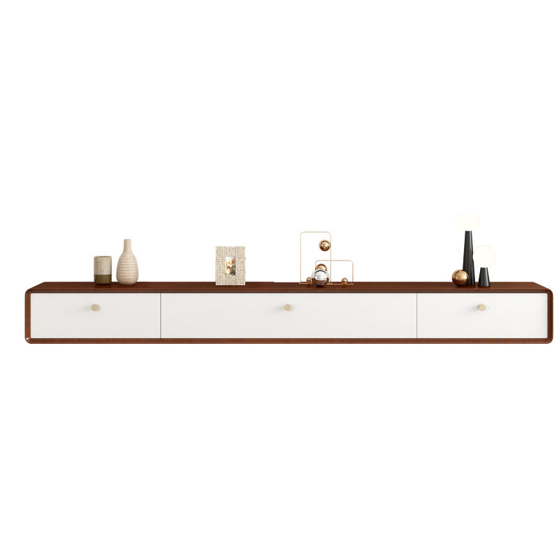 Console TV moderna Console TV in legno massello con 2 cassetti