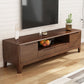 Scandinavian TV Console Solid Wood TV Media Console for Living Room 71"L x 16"W x 20"H Nut-Brown Clearhalo 'furn' 'furn_tv_stands_entertainment_centers' 'Furniture' 'Living Room Furniture' 'TV Stands & Entertainment Centers' 'TV Stands & Media Storage Furniture' 'tv_stands_entertainment_centers' 6895971