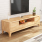 Scandinavian TV Console Solid Wood TV Media Console for Living Room 71"L x 16"W x 20"H Natural Clearhalo 'furn' 'furn_tv_stands_entertainment_centers' 'Furniture' 'Living Room Furniture' 'TV Stands & Entertainment Centers' 'TV Stands & Media Storage Furniture' 'tv_stands_entertainment_centers' 6895973
