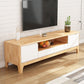 Scandinavian TV Console Solid Wood TV Media Console for Living Room 71"L x 16"W x 20"H Natural Wood White Clearhalo 'furn' 'furn_tv_stands_entertainment_centers' 'Furniture' 'Living Room Furniture' 'TV Stands & Entertainment Centers' 'TV Stands & Media Storage Furniture' 'tv_stands_entertainment_centers' 6895976