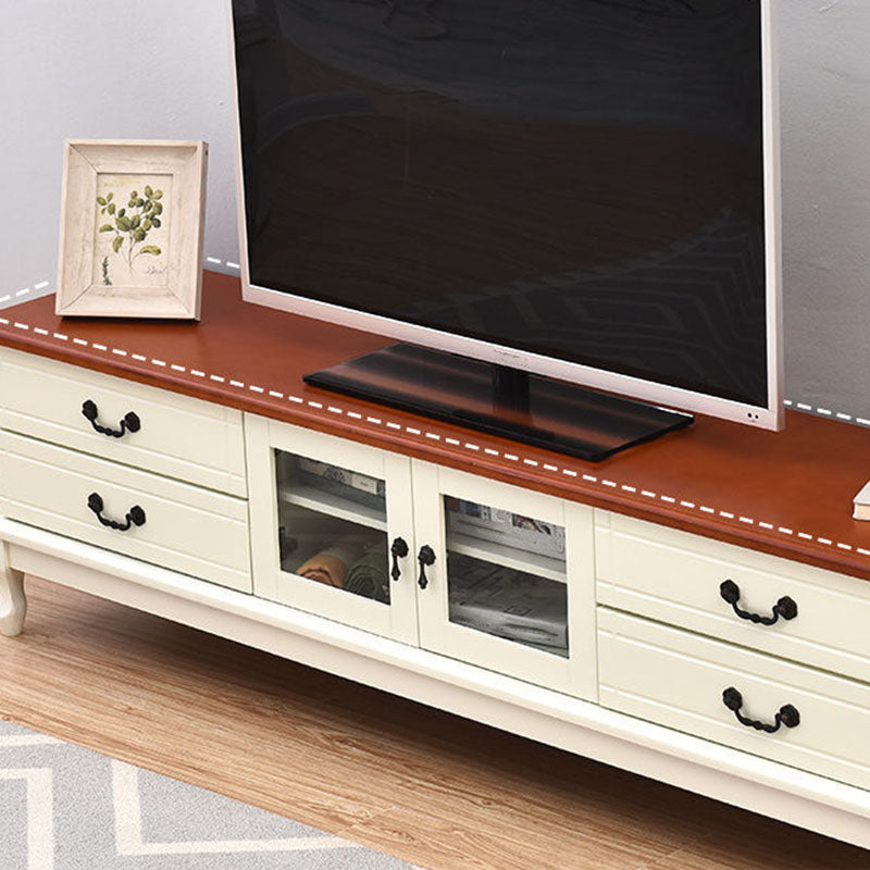 Traditional TV Console Wooden TV Media Console with 4 Drawers Clearhalo 'furn' 'furn_tv_stands_entertainment_centers' 'Furniture' 'Living Room Furniture' 'TV Stands & Entertainment Centers' 'TV Stands & Media Storage Furniture' 'tv_stands_entertainment_centers' 6896002