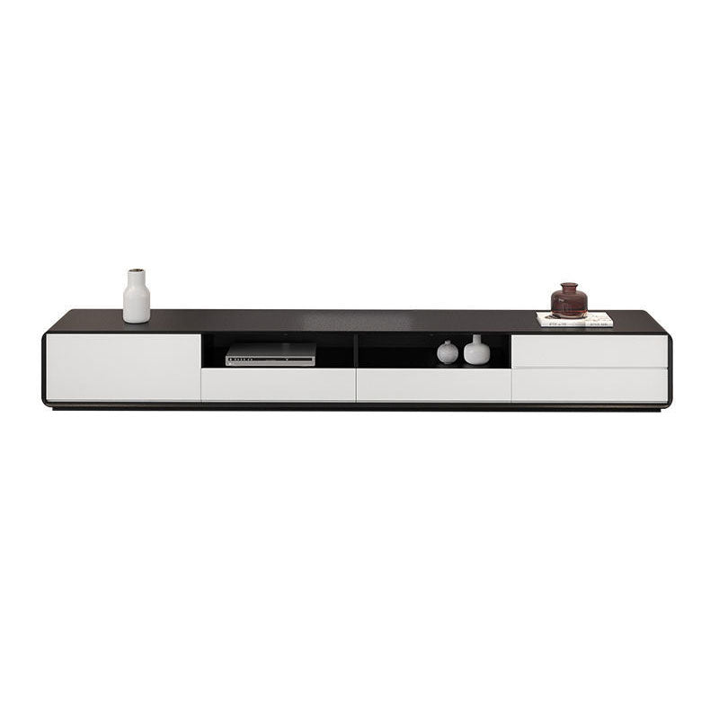 Console TV scandinava Console multimediale TV in legno con cassetti