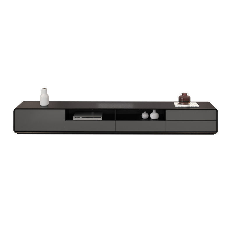 Console TV scandinava Console multimediale TV in legno con cassetti