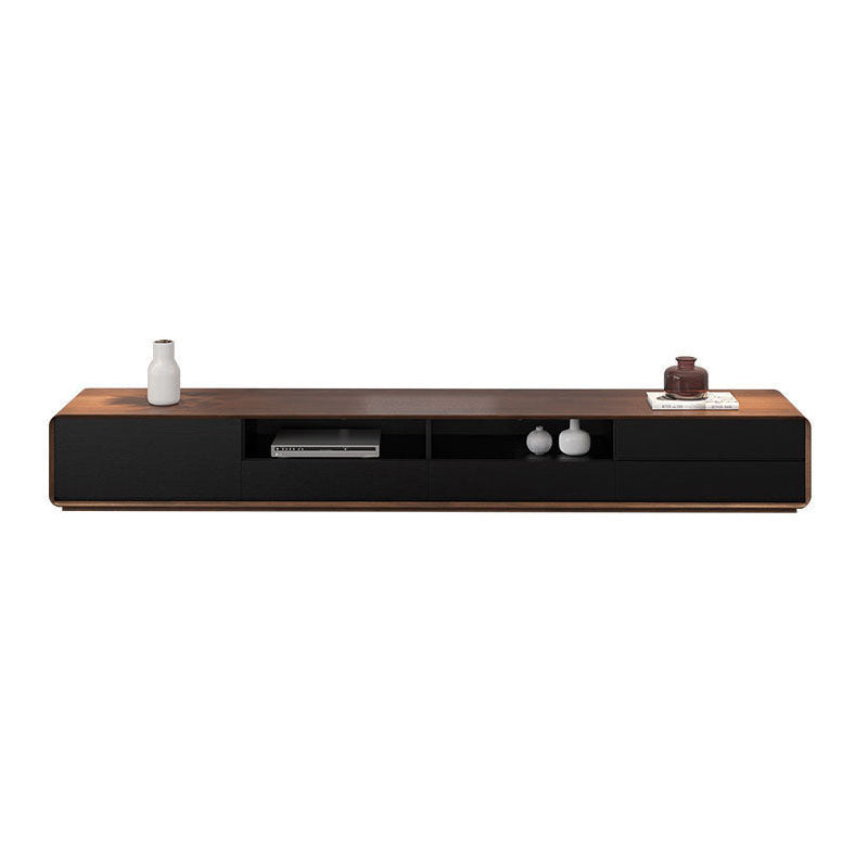 Console TV scandinava Console multimediale TV in legno con cassetti