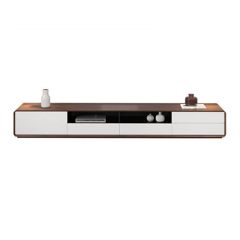 Console TV scandinava Console multimediale TV in legno con cassetti