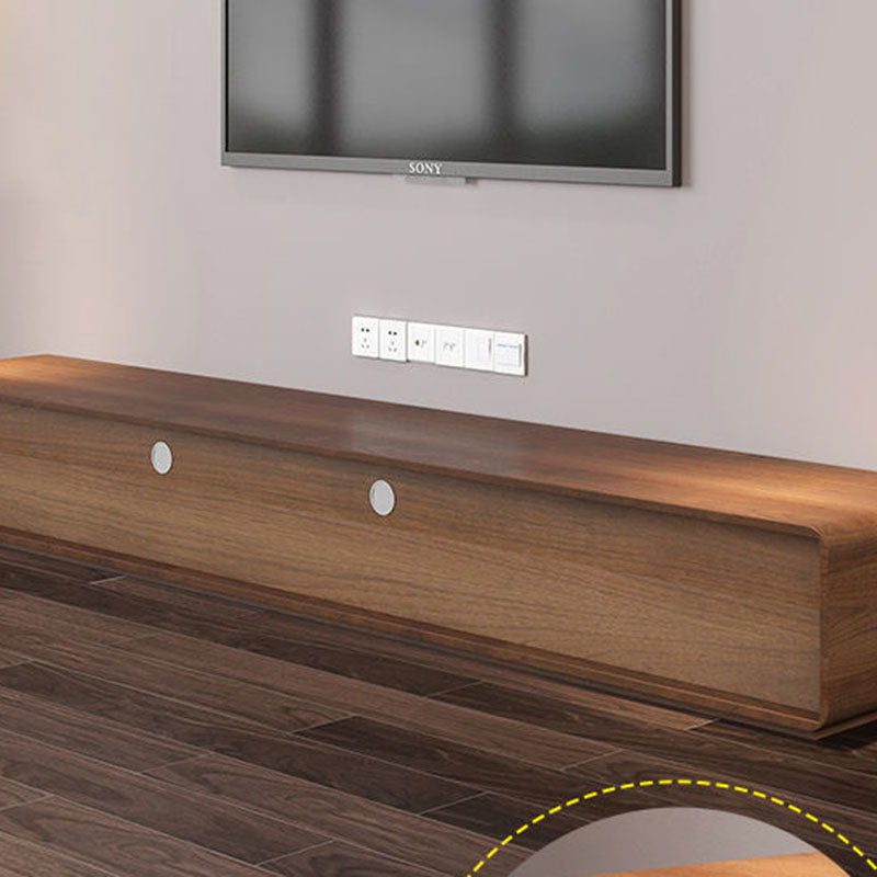 Console TV scandinava Console multimediale TV in legno con cassetti