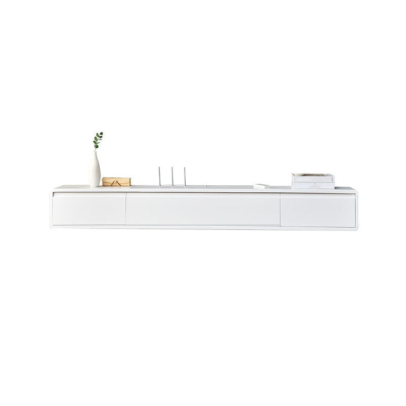 Wall-mounted TV Console Solid Wood TV Media Console with Drawers