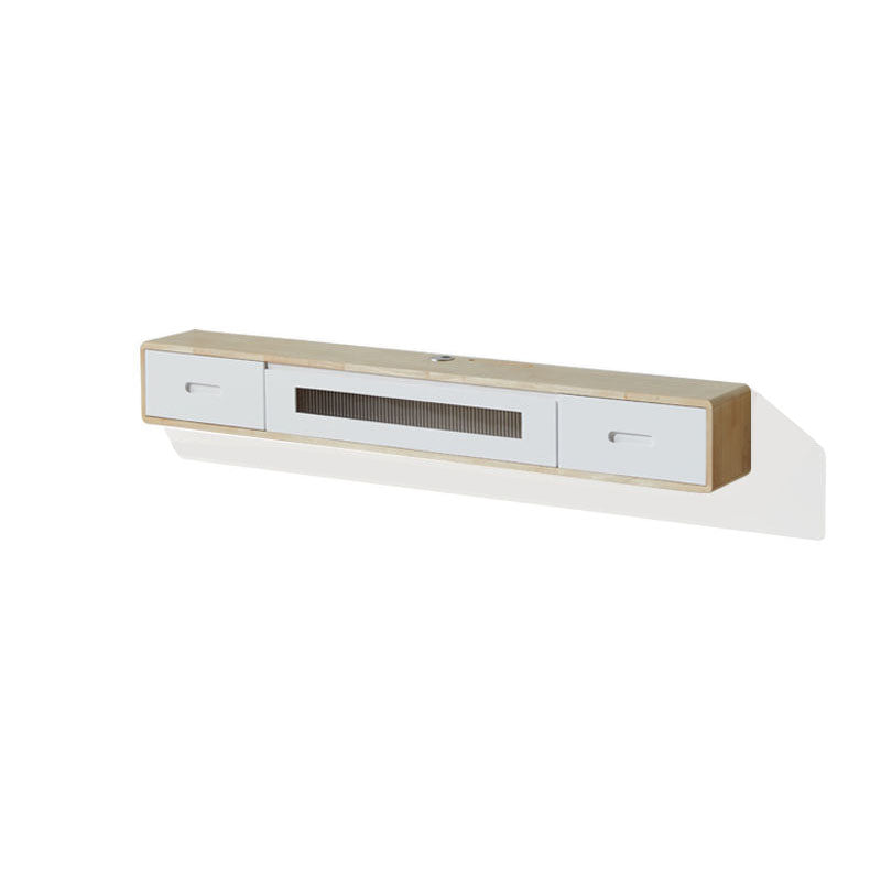 Console TV contemporanea Console multimediale TV in legno massello con cassetti