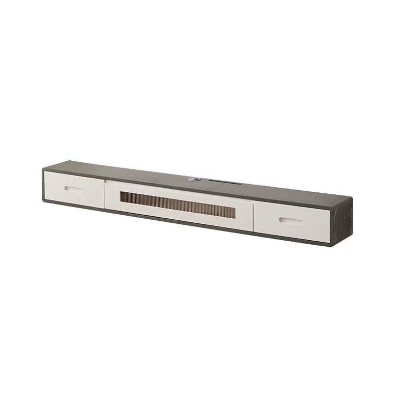 Console TV contemporanea Console multimediale TV in legno massello con cassetti
