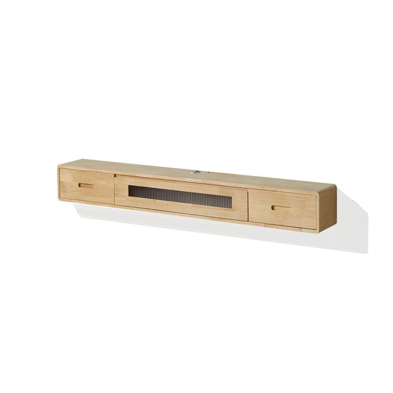 Console TV contemporanea Console multimediale TV in legno massello con cassetti