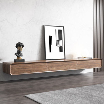 Zeitgenössische TV-Konsole aus massivem Holz, TV-Medienkonsole für das Wohnzimmer