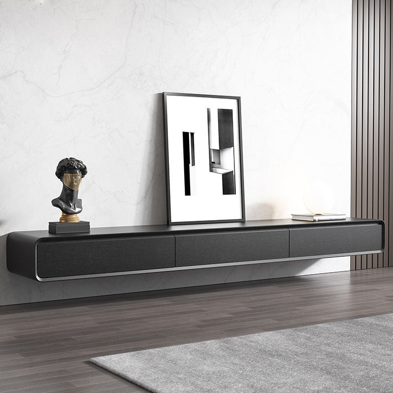 Zeitgenössische TV-Konsole aus massivem Holz, TV-Medienkonsole für das Wohnzimmer
