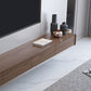 Zeitgenössische TV-Konsole aus massivem Holz, TV-Medienkonsole für das Wohnzimmer