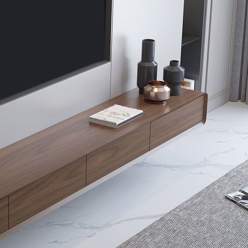 Zeitgenössische TV-Konsole aus massivem Holz, TV-Medienkonsole für das Wohnzimmer