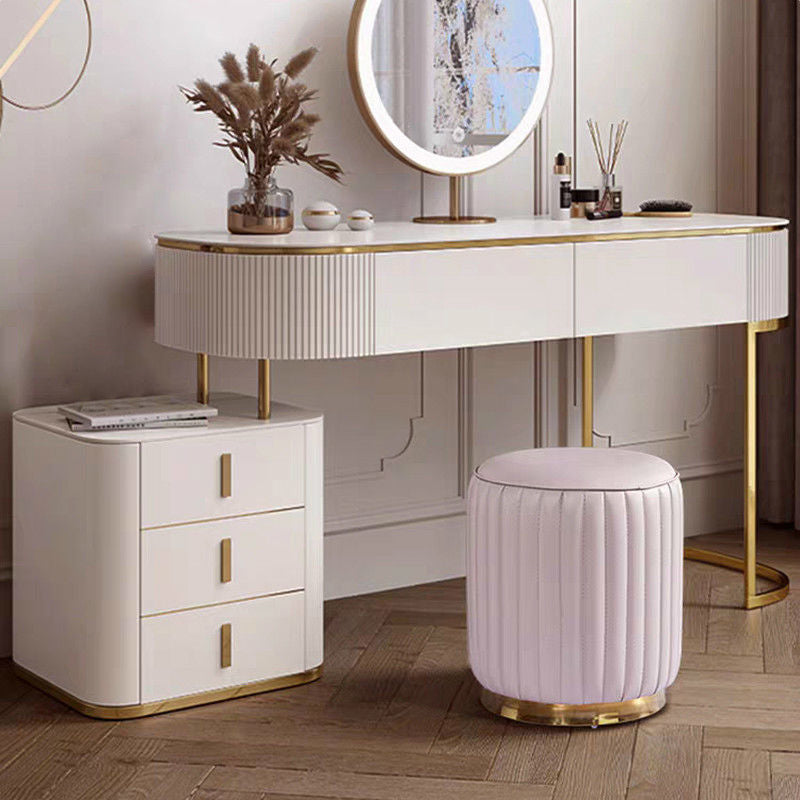 Modern Round Pouf Stain Resistant Velvet Pouf for Living Room Clearhalo 'furn' 'furn_ottomans_poufs' 'Furniture' 'Living Room Furniture' 'Ottomans & Poufs' 'ottomans_poufs' 6896153