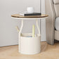 1 Shelf Glam Accent Table Nightstand Antique Finish Bed Nightstand Beige 1 Piece Clearhalo 'Bedroom Furniture' 'furn' 'furn_night_stand' 'Furniture' 'night_stand' 'Nightstands' 6896159