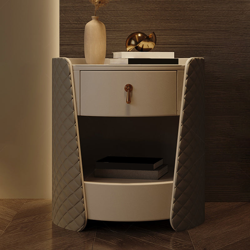 1 Drawer Glam Accent Table Nightstand Antique Finish Nightstand Clearhalo 'Bedroom Furniture' 'furn' 'furn_night_stand' 'Furniture' 'night_stand' 'Nightstands' 6896181