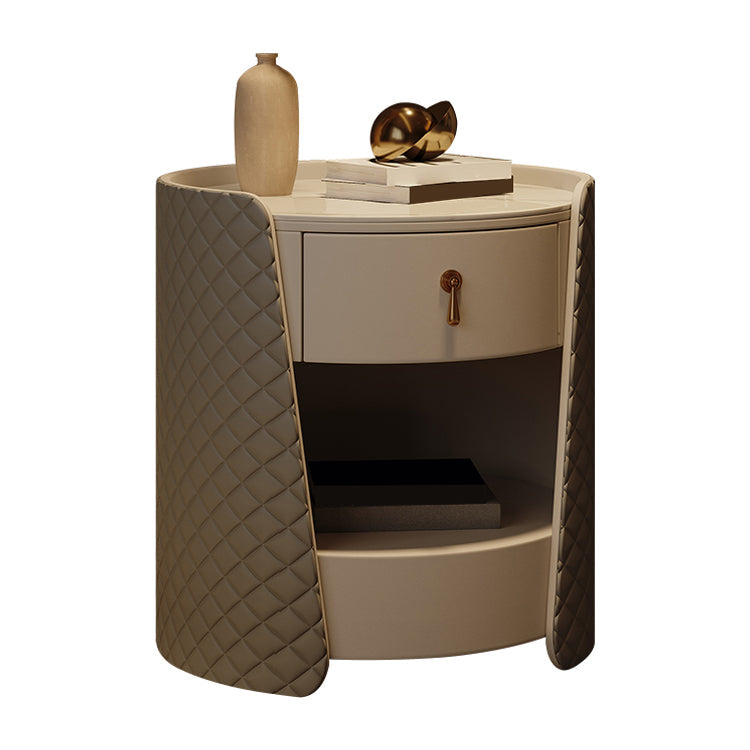1 Drawer Glam Accent Table Nightstand Antique Finish Nightstand Clearhalo 'Bedroom Furniture' 'furn' 'furn_night_stand' 'Furniture' 'night_stand' 'Nightstands' 6896184