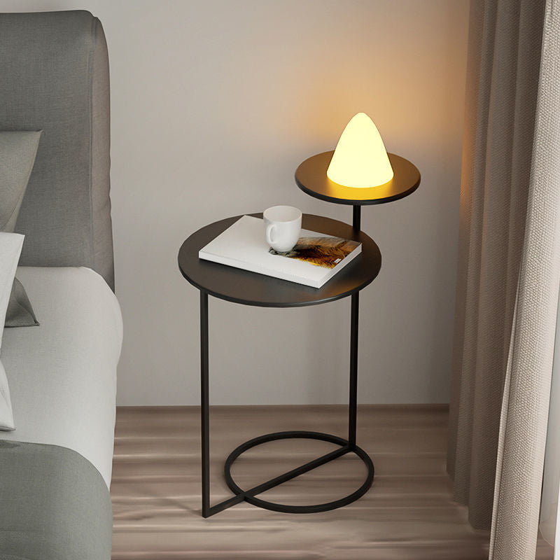 Metall zeitgenössischer Akzenttisch Nachttisch antikes Finish -Bett Nachttisch