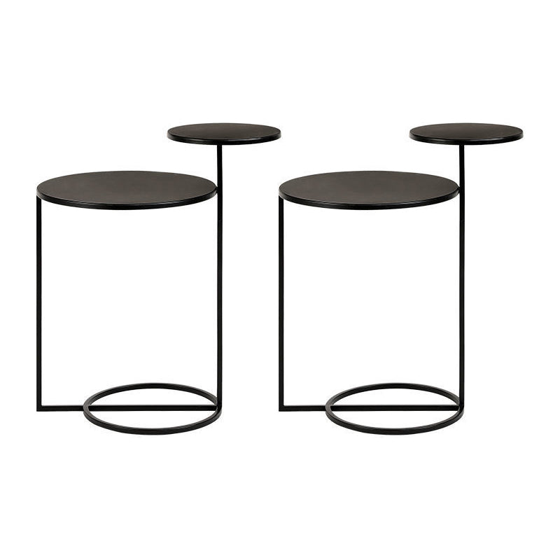 Metall zeitgenössischer Akzenttisch Nachttisch antikes Finish -Bett Nachttisch