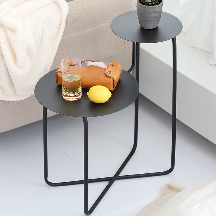 Metall zeitgenössischer Akzenttisch Nachttisch antikes Finish -Bett Nachttisch