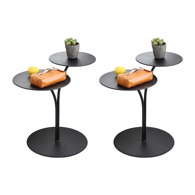 Metall zeitgenössischer Akzenttisch Nachttisch antikes Finish -Bett Nachttisch