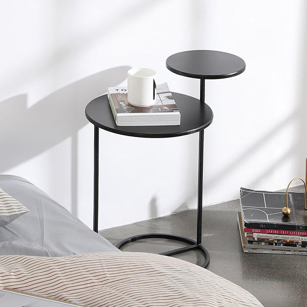 Metall zeitgenössischer Akzenttisch Nachttisch antikes Finish -Bett Nachttisch