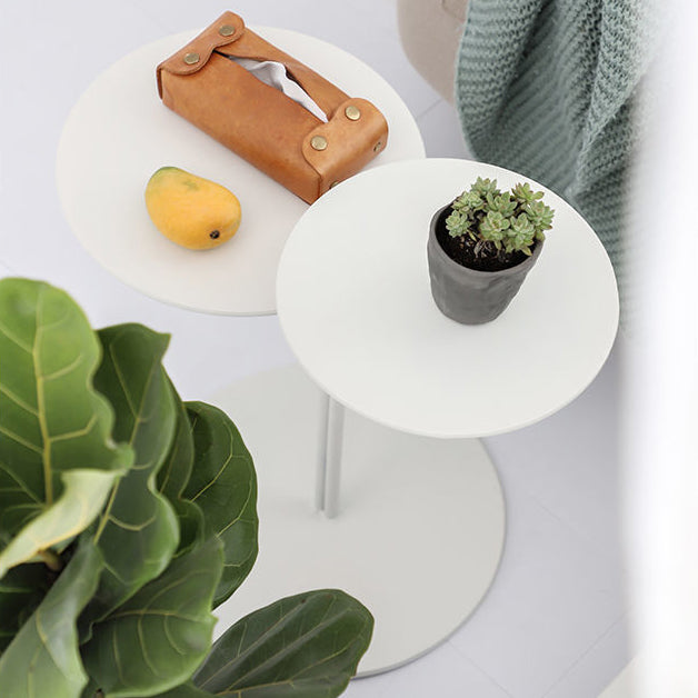 Metall zeitgenössischer Akzenttisch Nachttisch antikes Finish -Bett Nachttisch