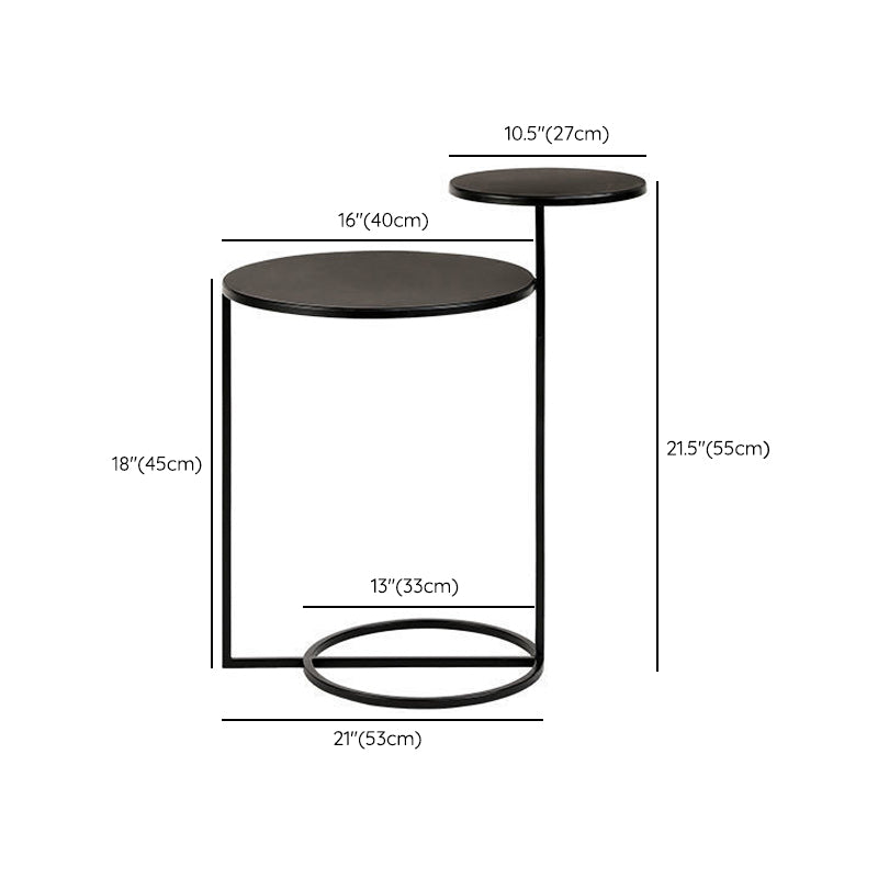 Metall zeitgenössischer Akzenttisch Nachttisch antikes Finish -Bett Nachttisch