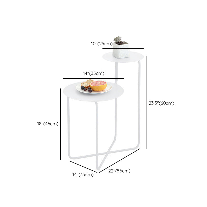 Metall zeitgenössischer Akzenttisch Nachttisch antikes Finish -Bett Nachttisch